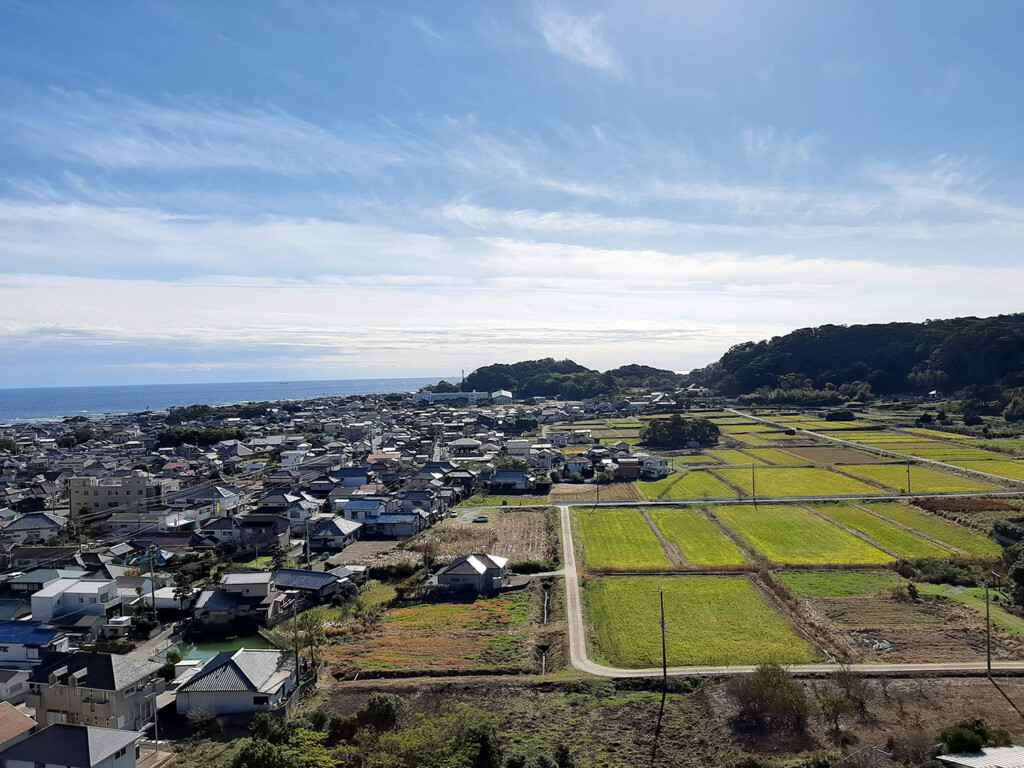 平舘稲荷山頂上からの景色