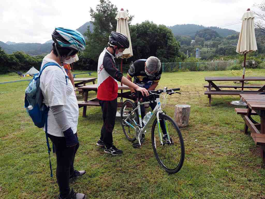 HEGURIHUBでレンタサイクル