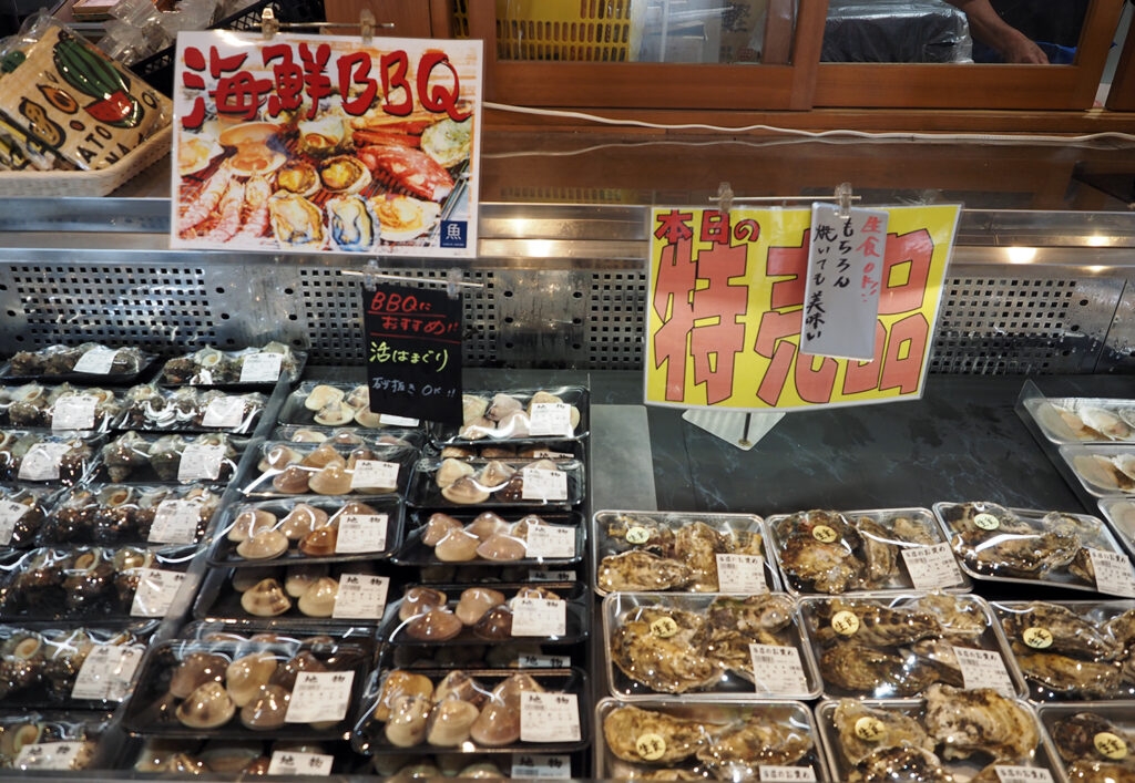 豊富な貝類